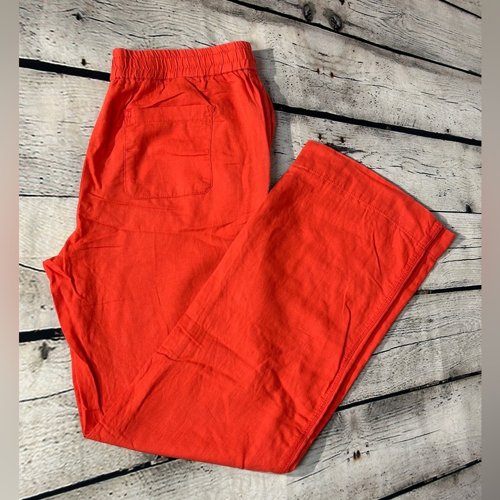 Vibrant Coral Straight Leg Women's Pants